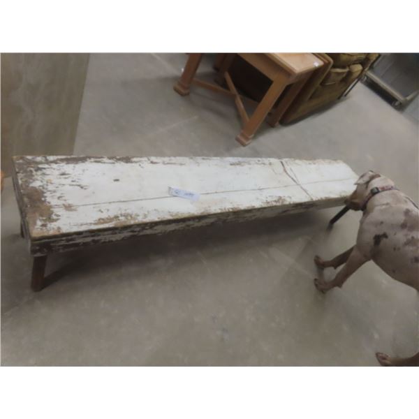 Wood Bench, 71" Long
