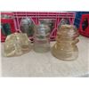 Image 2 : Insulators in Clear, Aqua, and Green, Various Sizes