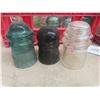 Image 3 : Insulators in Clear, Aqua, and Green, Various Sizes