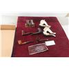 Image 1 : Six Smoking Pipes with Stands/Cases