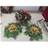 Image 3 : Bobble Heads, Christmas Wreath, Candle Holders, Stockings, and Wreath Hangers