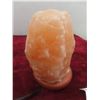Image 4 : Hand-Carved Natural Pink Himalayan Salt-Glazed Lamp, Natural Air Purifier, 7" High, Working Order