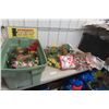 Image 1 : Artificial Flowers, Holiday Decorations, and Storage Bin