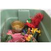 Image 4 : Artificial Flowers, Holiday Decorations, and Storage Bin