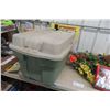 Image 9 : Artificial Flowers, Holiday Decorations, and Storage Bin