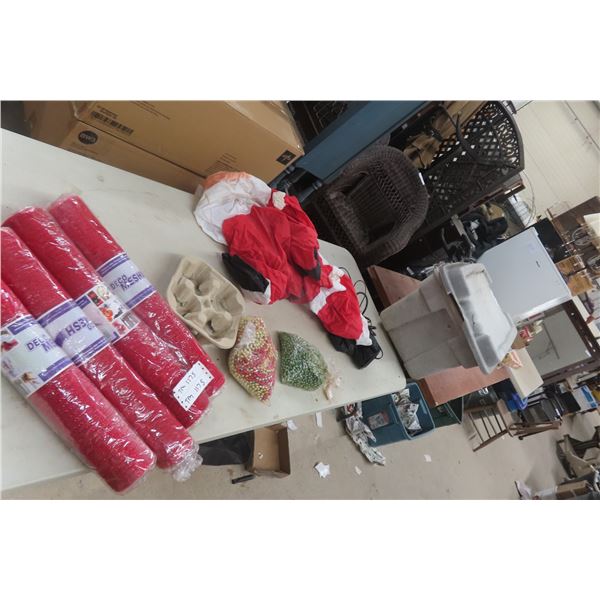 Holiday Decorations with Storage Bin