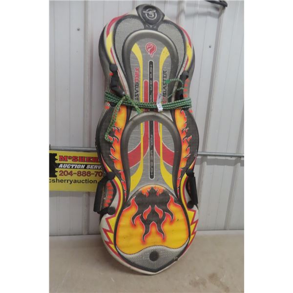 Fireblaster Foam Sled With Flame Graphics