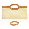 Image 1 : Louis Vuitton Beige Vernis Leather Roxbury Drive Handbag