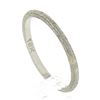 Image 6 : Antique Art Deco 18k White Gold 1.75mm Engraved Textured Work Stack Band Ring
