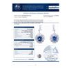 Image 4 : 11.75 ctw Tanzanite and 3.98 ctw Diamond 14K White Gold Dangle Earrings