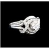 0.56 ctw Diamond Ring - 14KT White Gold