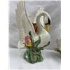 Image 3 : Fitz & Floyd Hand Painted Swan Candleholders
