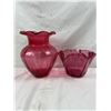 Image 1 : Pink Blown Glass Pieces