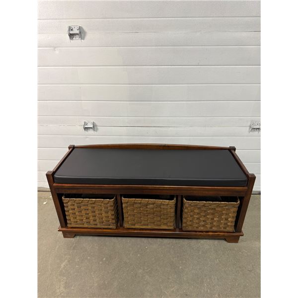 Wooden Storage Bench