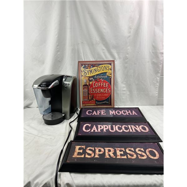 Keurig Coffee Maker & Cafe Decor
