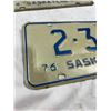 Image 2 : Vintage Saskatchewan License Plates