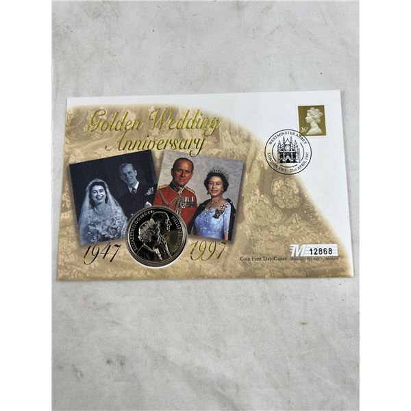Golden Wedding Anniversary 5 Pound Coin
