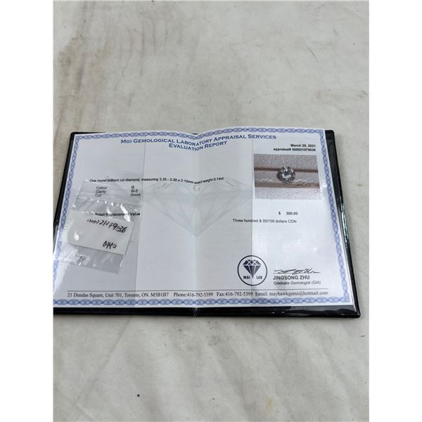 Certified Brilliant Cut Diamond