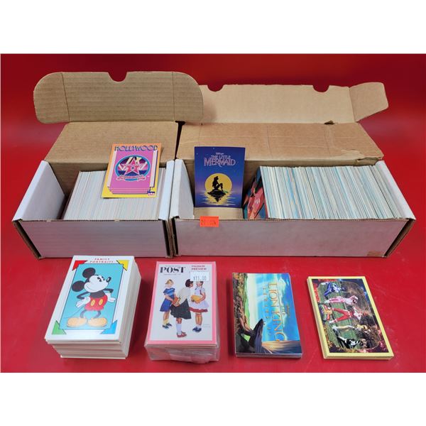 Trading Card Lot w/ The Little Mermaid, Power Rangers, Hollywood, Saturday Evening Post, & More
