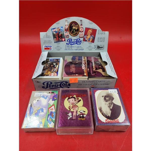 Trading Card Lot w/ Betty Boop, Campbell's Soup, Pepsi-Cola, & More