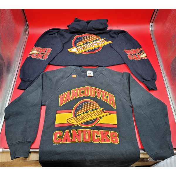 Vancouver Canucks Apparel w/ Cropped Hoodie & Crewneck