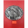 Image 1 : Metal Bergamot Ride The Wild Thang Belt Buckle Made in USA