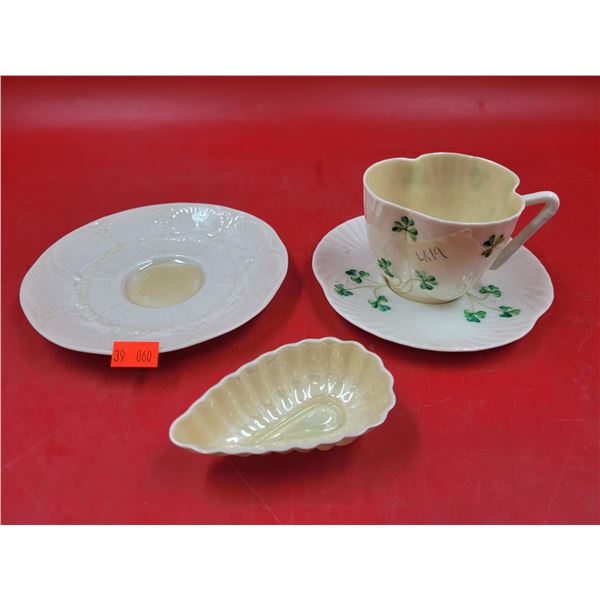 4 Belleek Dishes Made in Ireland