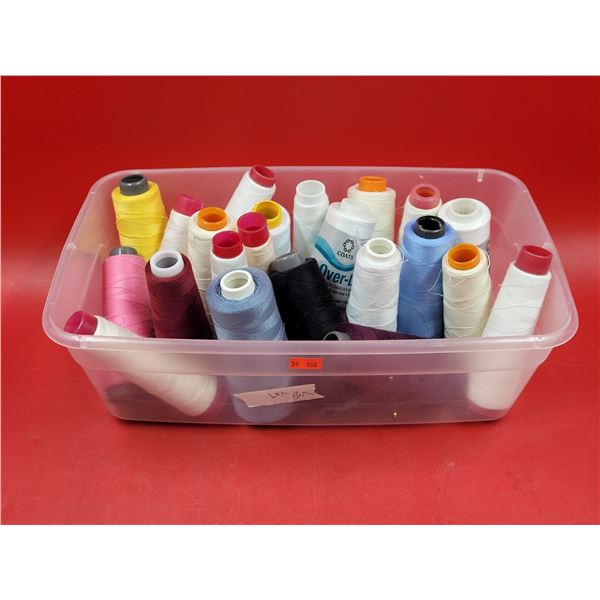 Box of Assorted Spools of Thread