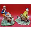 Image 1 : 2 VTG Figurines w/ Man and His Dog & Man and His Goat