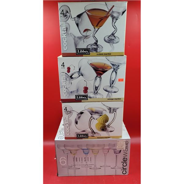 Margarita & Martini Glasses w/ Libbey & Trieste