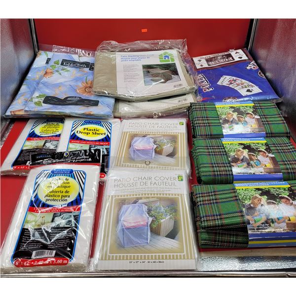 Patio Chair Covers, Plastic Drop Sheets, Picnic Blankets, & Table Cloths