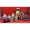 Asian Collectible Lot w/ Vase, Figurines, Cork Diorama, & More