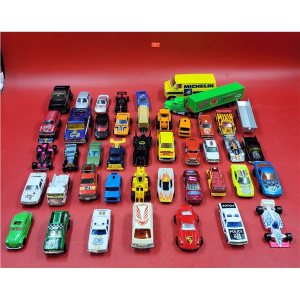 Lot of Assorted Plastic & Diecast Vehicles