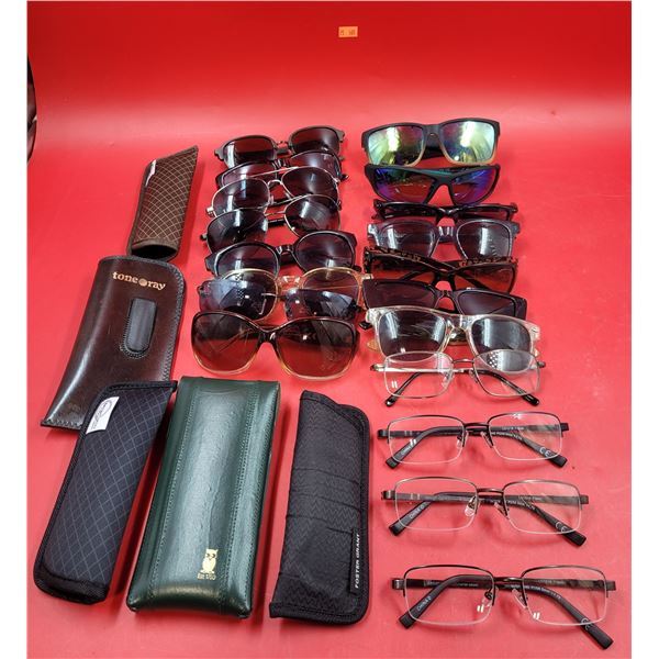 Lot of Assorted Sunglasses & Readers w/ Aviator, Classic, Round, & More