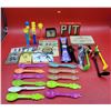 Image 1 : Collectibles Lot w/ Star Wars Spoons, Simpsons Pez, Olympics Watch, Solid Color Marbles, & More