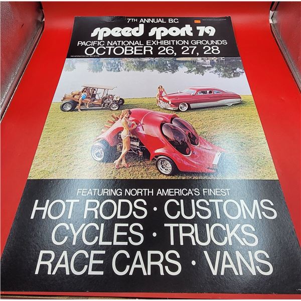 VTG Speed Sport '79 Car Show Advertising Poster