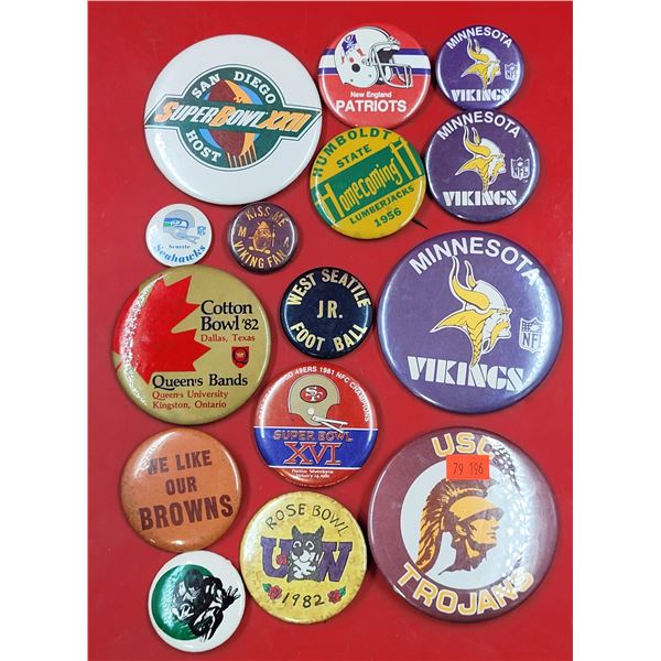 Lot of VTG NFL Team & Super Bowl Pins