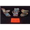Image 1 : 3 Mexican Sterling & Abalone Rings