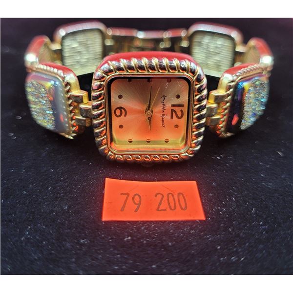 Amy Kahn Russell Designer Druzy Watch