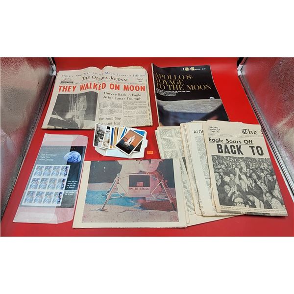 VTG Moon Landing Lot w/ Some Original Newspapers