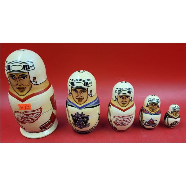 NHL Hockey Team Nesting Dolls