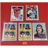 Image 1 : 5 VTG Baseball Cards w/ Fisk, Eckersley, Whitaker, & More