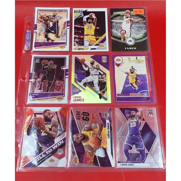 Lot of Lebron James Basketball Cards