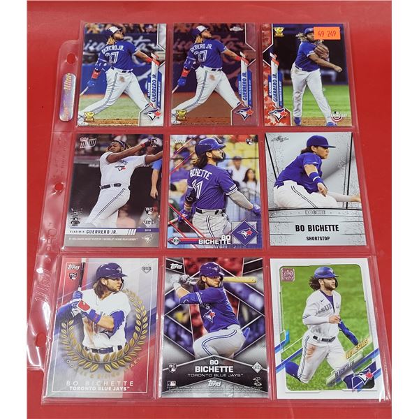 Lot of Bo Bichette Baseball Cards