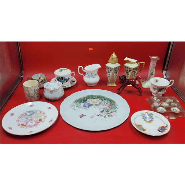 Lot of Assorted China w/ Limoges Candlestick Made in France & More