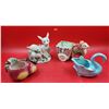 Image 1 : VTG Ceramic Planter Lot w/ Deer, Swan, & More