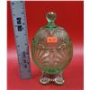 Image 2 : VTG Uranium Glass Lidded Candy Dish