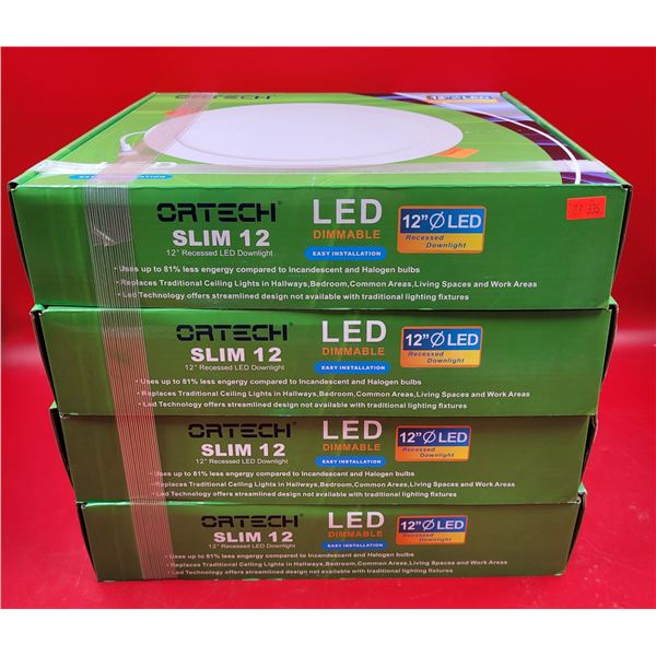 4 Ortech Slim 12 Dimmable LED Lights