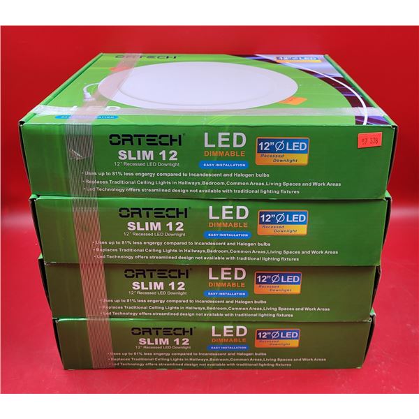 4 Ortech Slim 12 Dimmable LED Lights