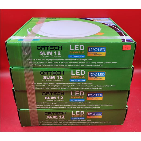 4 Ortech Slim 12 Dimmable LED Lights